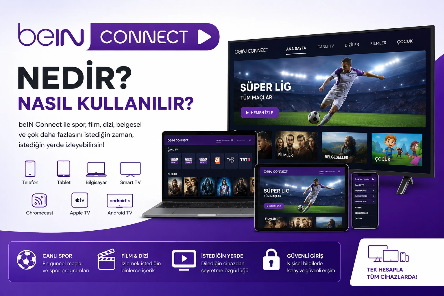 beIN Connect Nedir? Nasıl Kullanılır? beIN Connect nedir ve nasıl kullanılır cihazlarda izleme rehberi