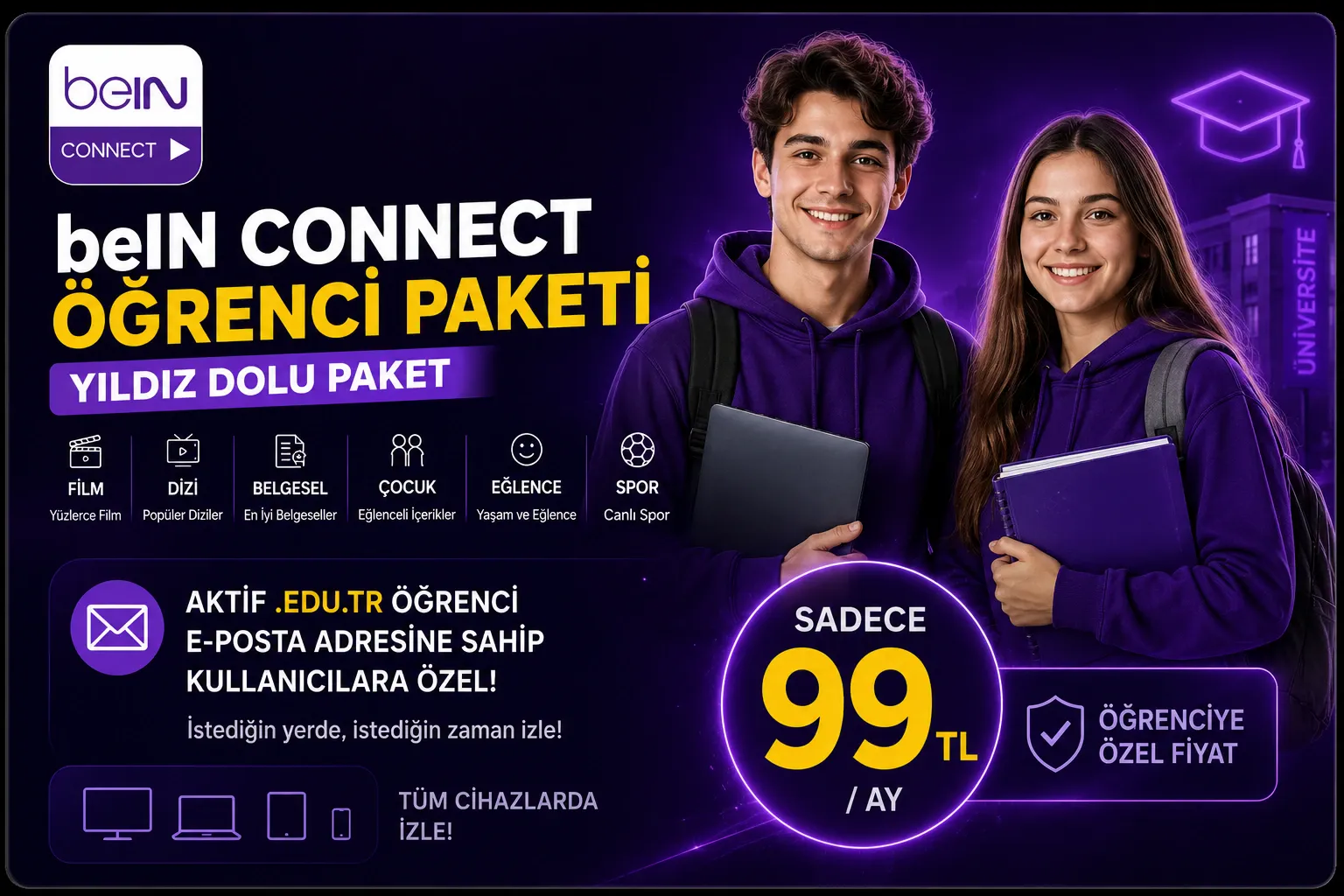 beIN Connect Öğrenci PaketiKutusuz Digiturk Kampanyası