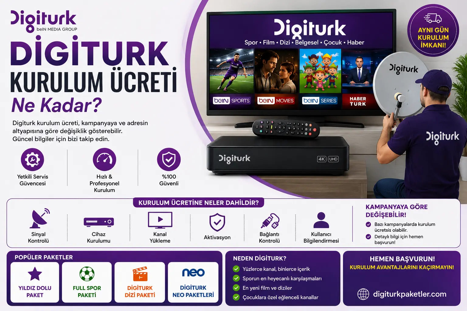 Digiturk Kurulum Ücreti Ne Kadar? 2026 Güncel Bilgiler