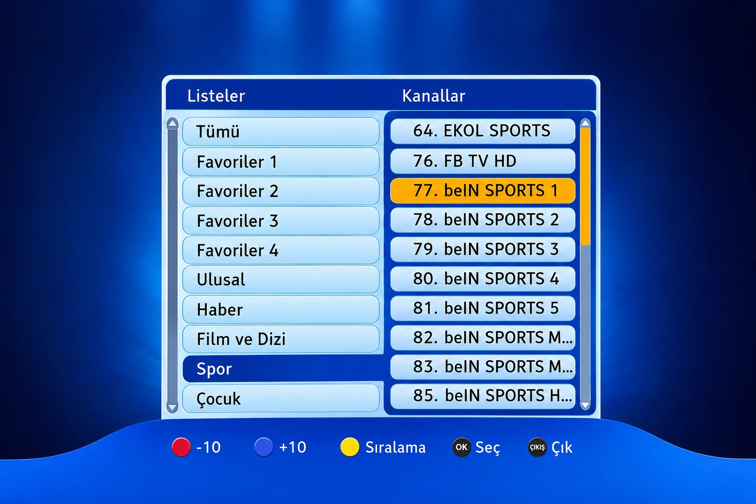 Digiturk Spor Kanalları ve Kanal Listesi 2026