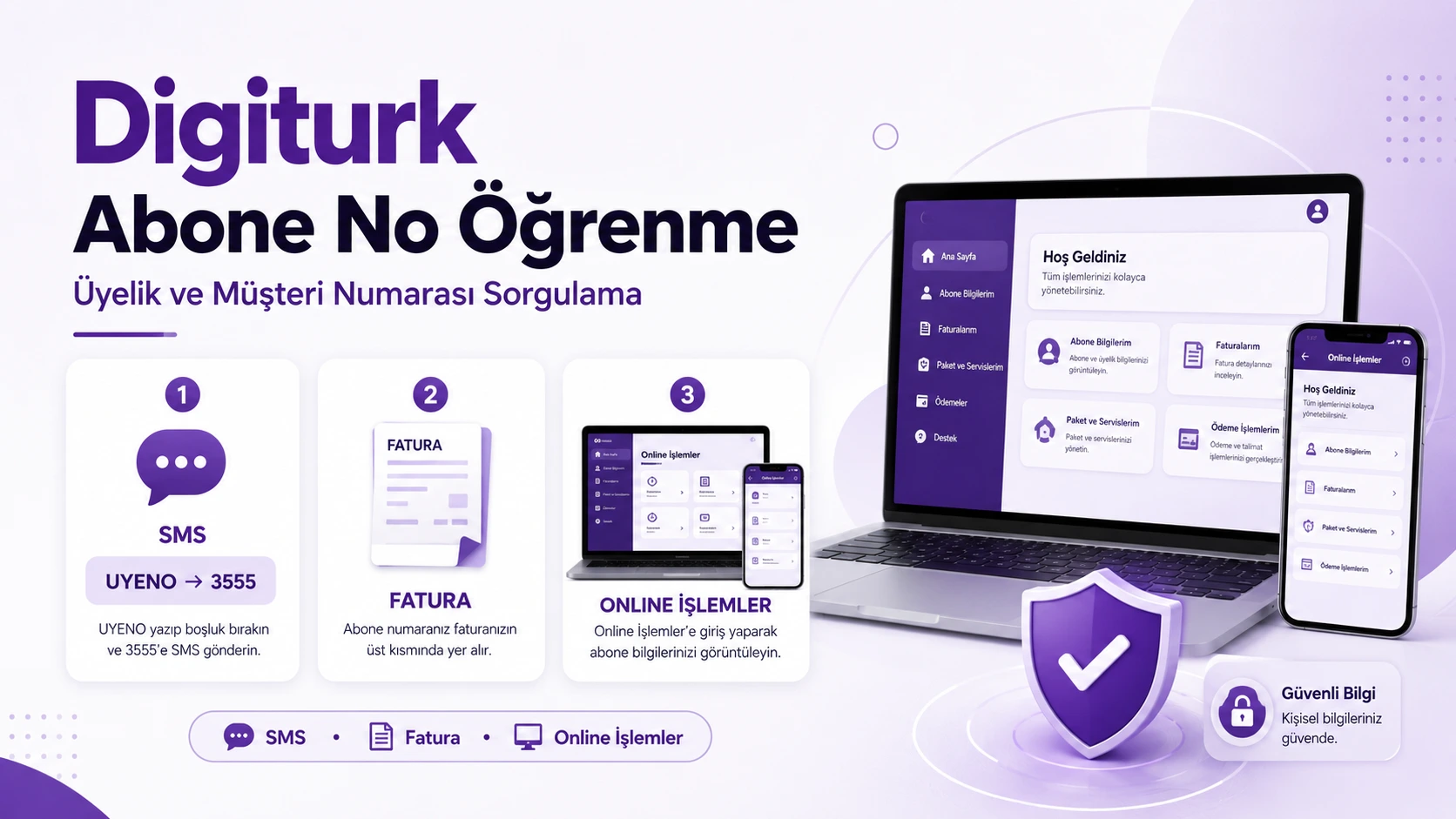 Digiturk abone no öğrenme ve üyelik numarası sorgulama yöntemleri