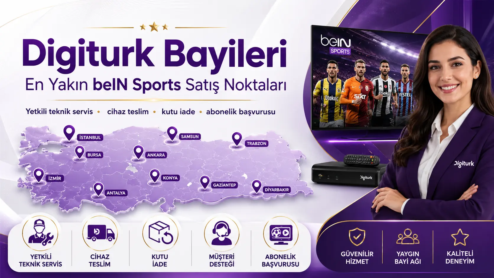 Digiturk bayileri ve en yakın beIN Sports satış noktaları