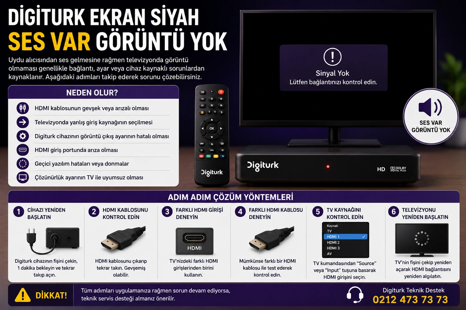Digiturk Ekran Siyah Ses Var Görüntü Yok Digiturk ekran siyah ses var görüntü yok çözüm rehberi