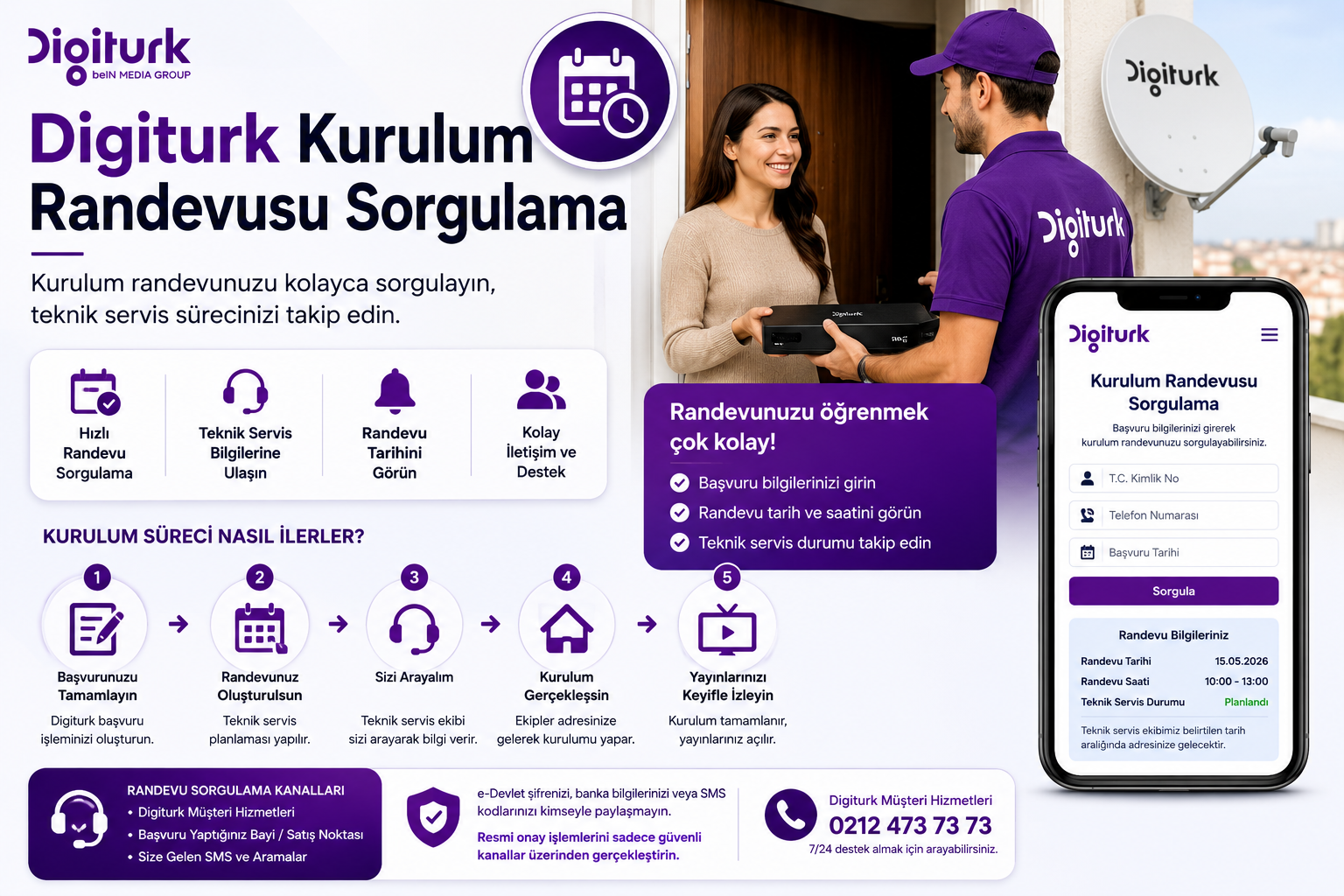 Digiturk kurulum randevusu sorgulama ve teknik servis takip rehberi